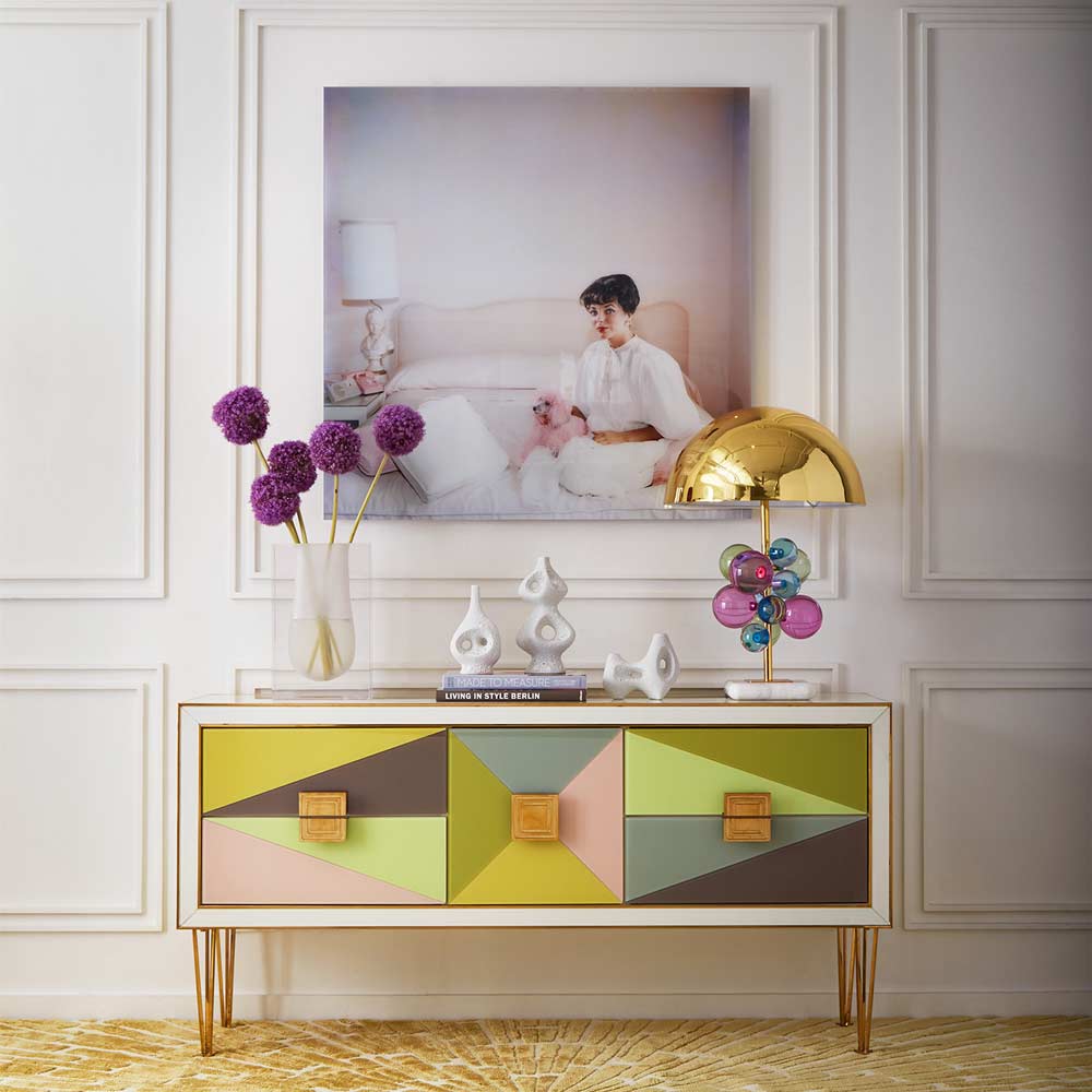 Jonathan-Adler Acryl Globo Tischlampe