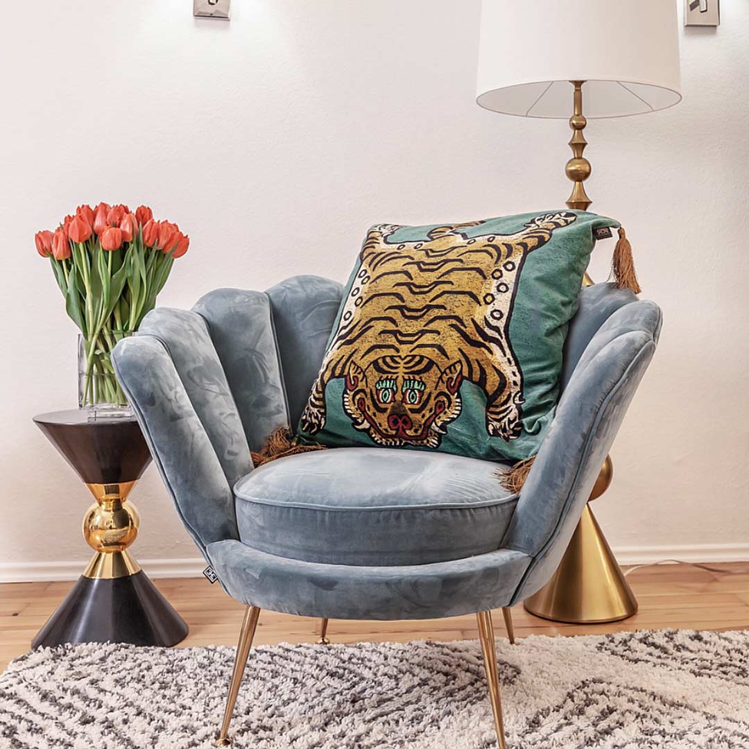 Letting the tiger out: Tiger Cushions from HouseOfHackney / Interior by Katarina Fischer www.editionnoire.com